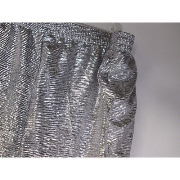 Attitudes by Renee NWT Petite Fabulous Foil Silver Polyester Blend 2XP pants/PJs - Picture 3 of 11